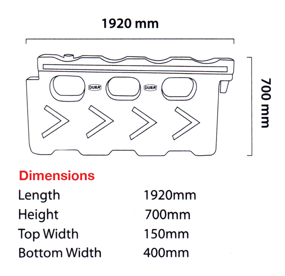Dura Flow Road Barrier